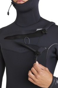 Billabong-Furnace Natural 6/5 Frontzip Hooded Wetsuit