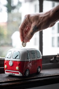Devoted-Surf Van Piggy Bank