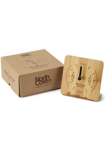 Northcore Bamboo Tide Clock