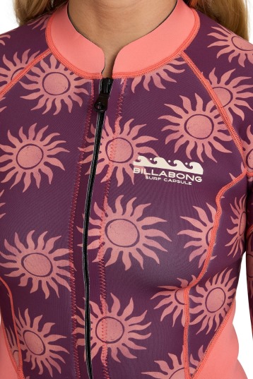 Billabong-Salty Dayz 2mm LS Frontzip Shorty Dames 2026 Wetsuit