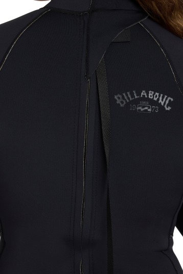 Billabong-Spring Fever 2mm LS Backzip Shorty Dames Wetsuit