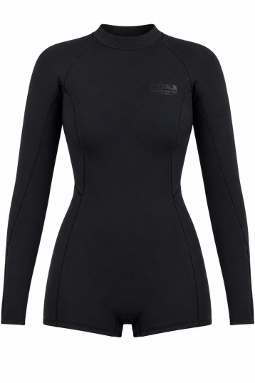 Billabong-Spring Fever 2mm LS Backzip Shorty Dames Wetsuit