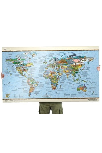 Awesome Maps Bucketlist Map Scratch Wereldkaart