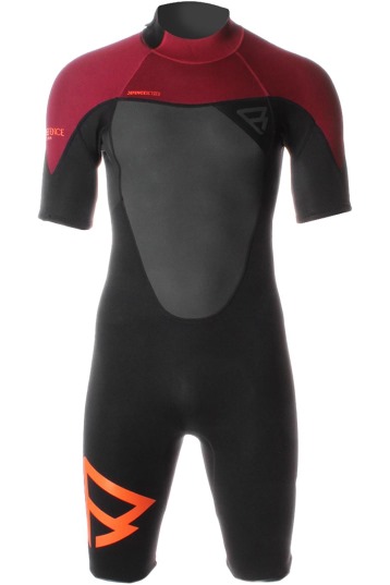 Brunotti Defence Shorty 3/2 Backzip Wetsuit XS: Zwart / Rood