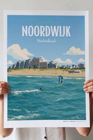 Awesome Maps Dream Spot Poster Noordwijk