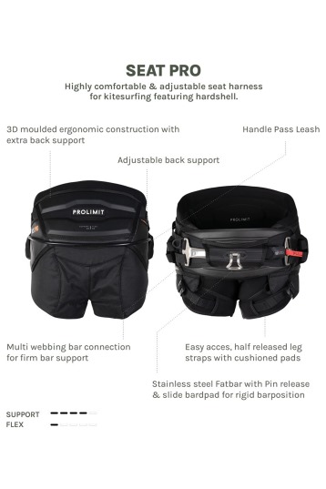 Prolimit-Kite Seat Pro V2 Trapeze