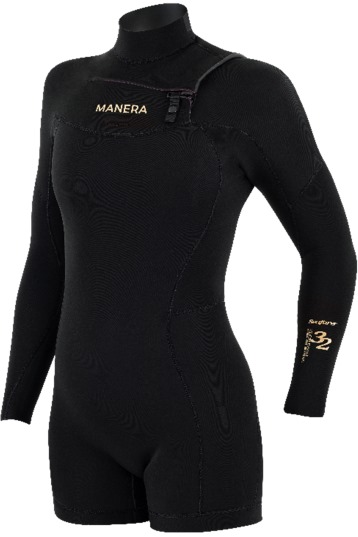 Seafarer Longarm Shorty 3/2 Women Wetsuit L: Zwart