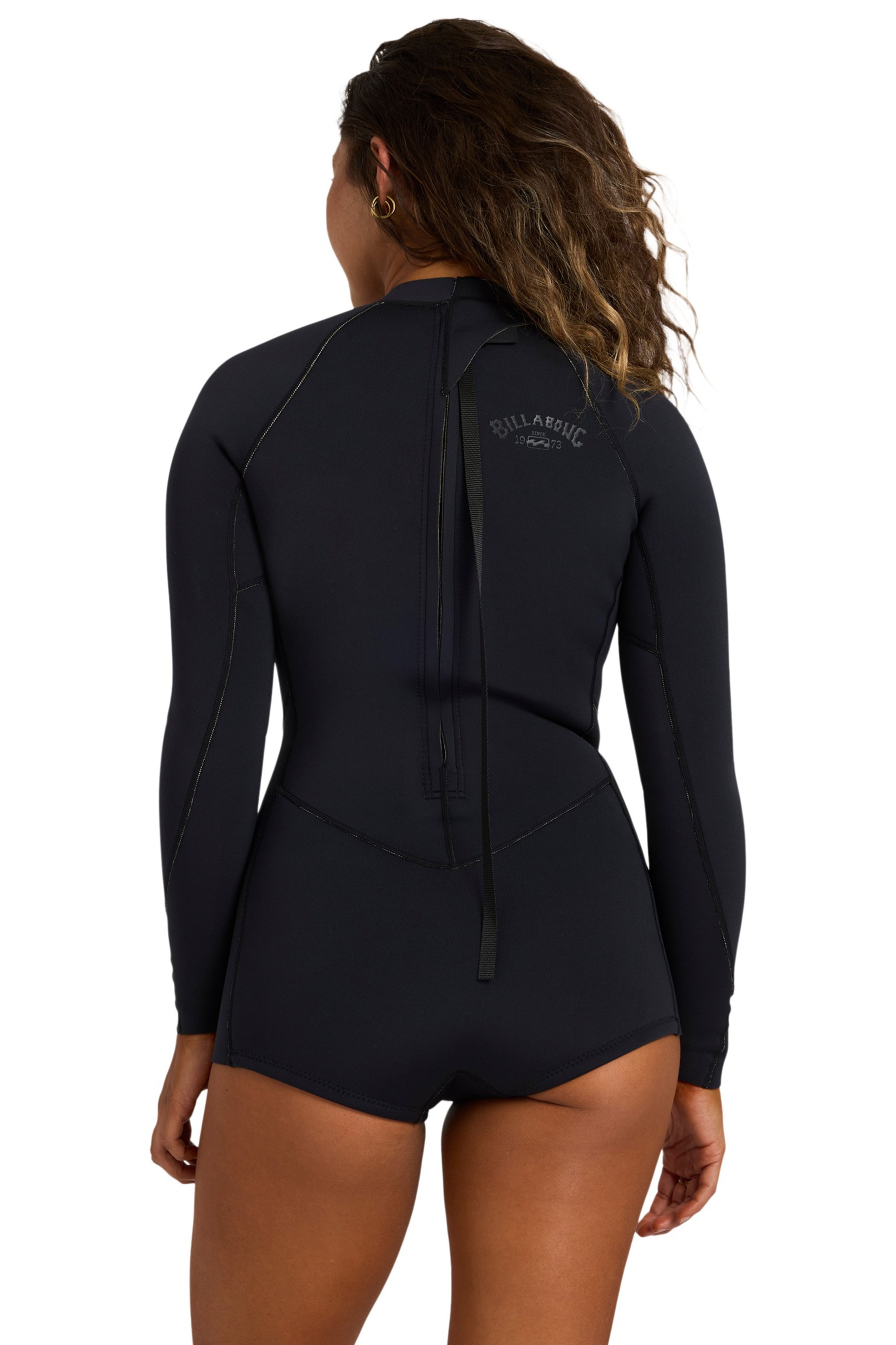 Billabong-Spring Fever 2mm LS Backzip Shorty Dames Wetsuit