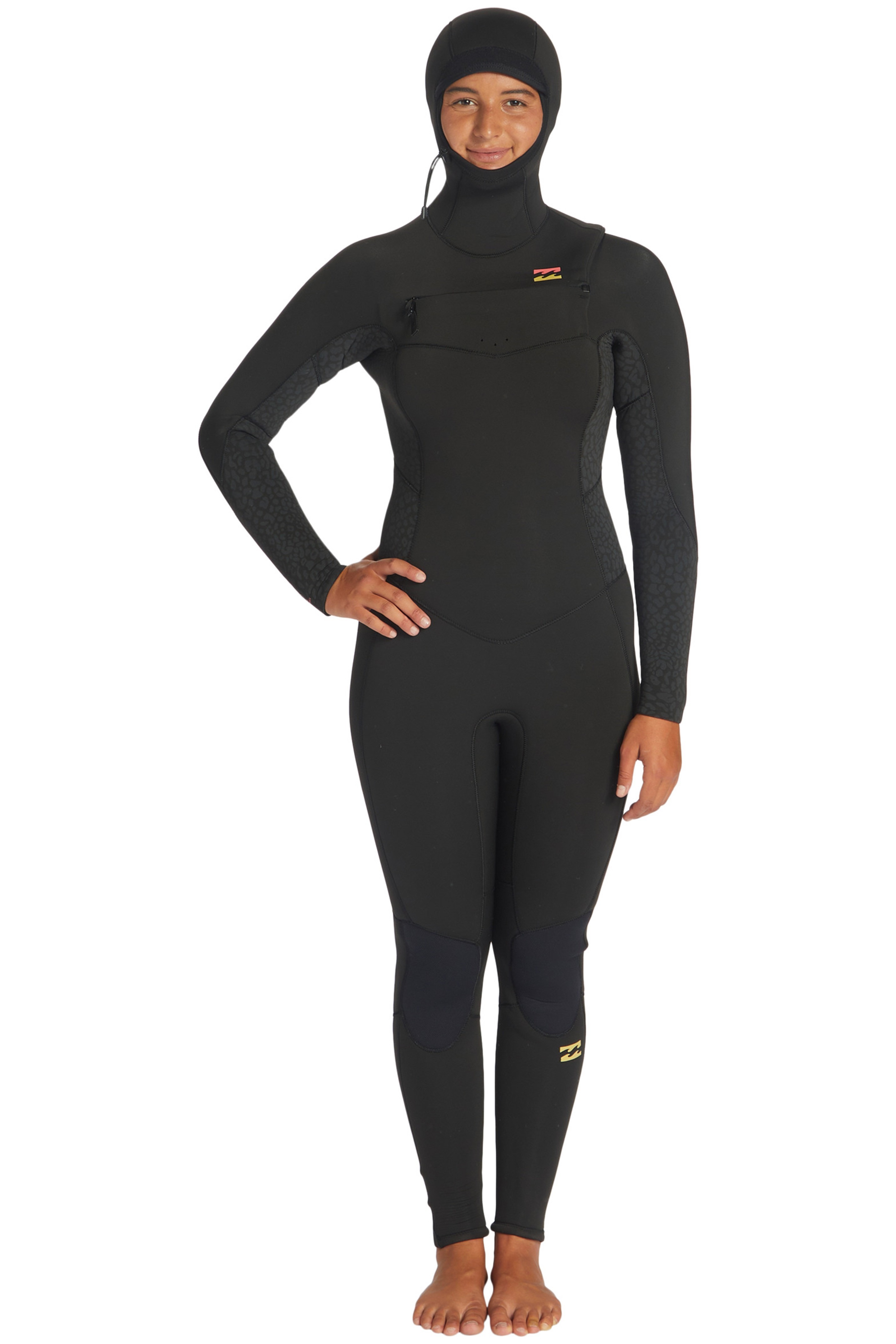 Billabong-Synergy 5/4 Frontzip Hooded Dames Wetsuit