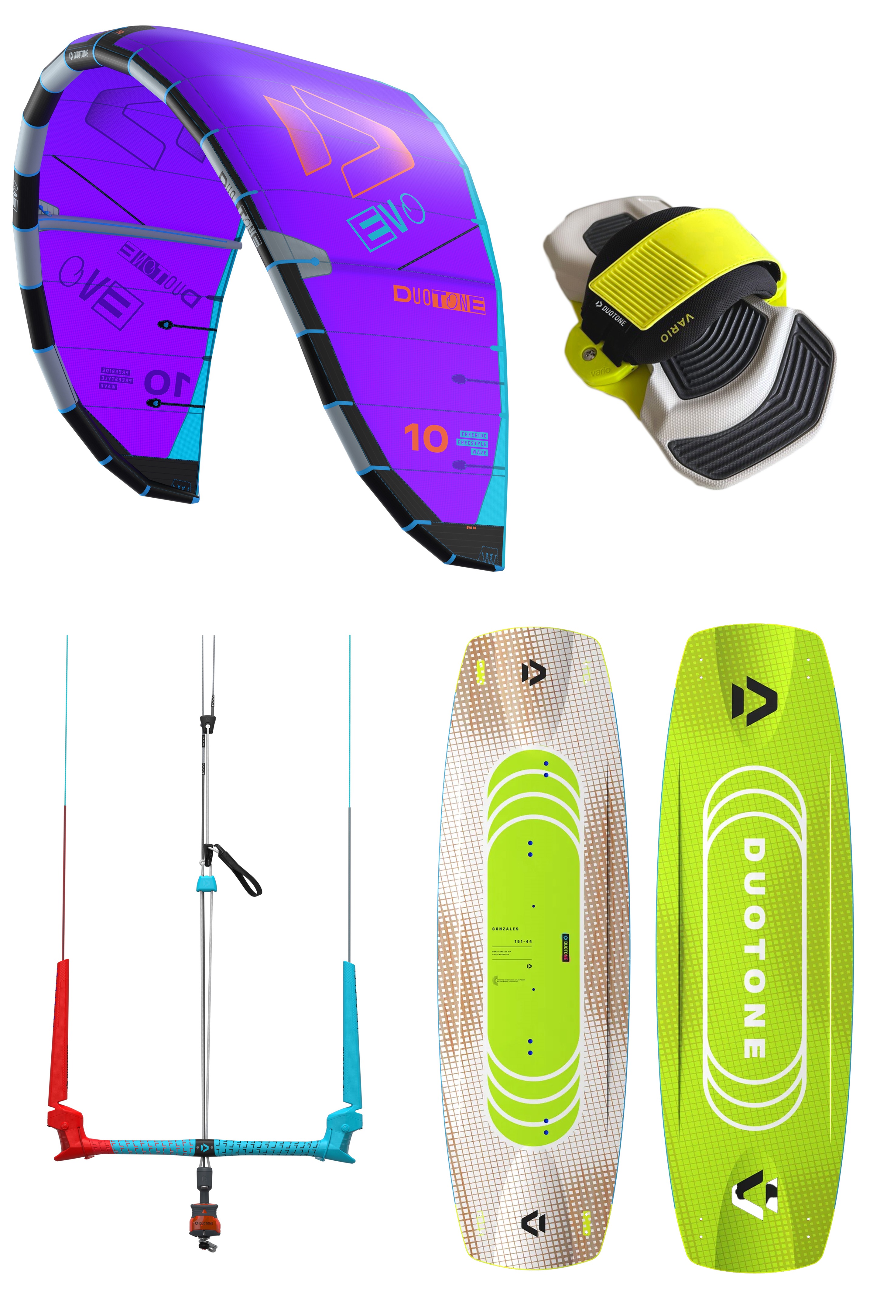 Duotone Kiteboarding-Evo + Gonzales 2026 Kitesurf Set